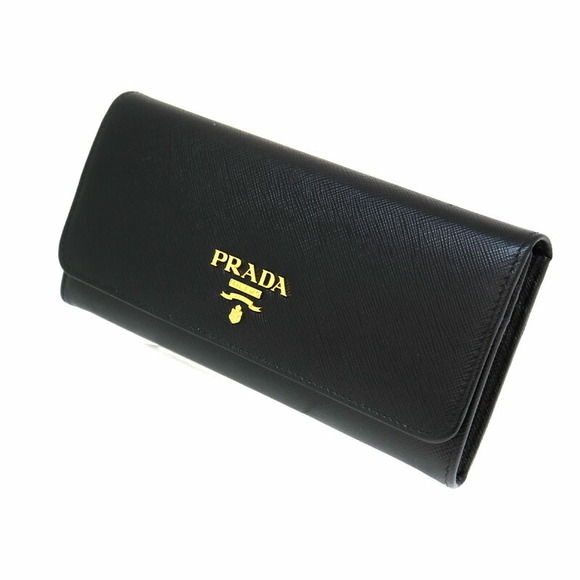 Prada Leather Long Black Wallet - Picture 1 of 6